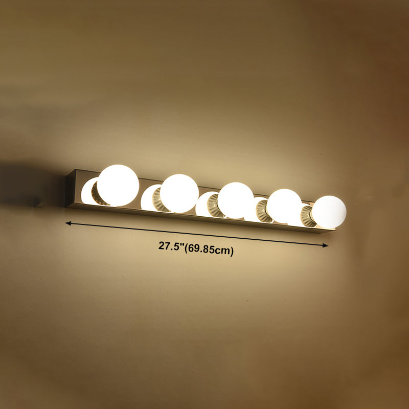 Metal Ball Vanity Lighting Contemporary Style Multi Lights Vanity Sconce Lights