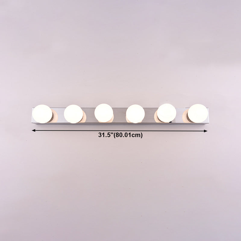 Metal Ball Vanity Lighting Contemporary Style Multi Lights Vanity Sconce Lights