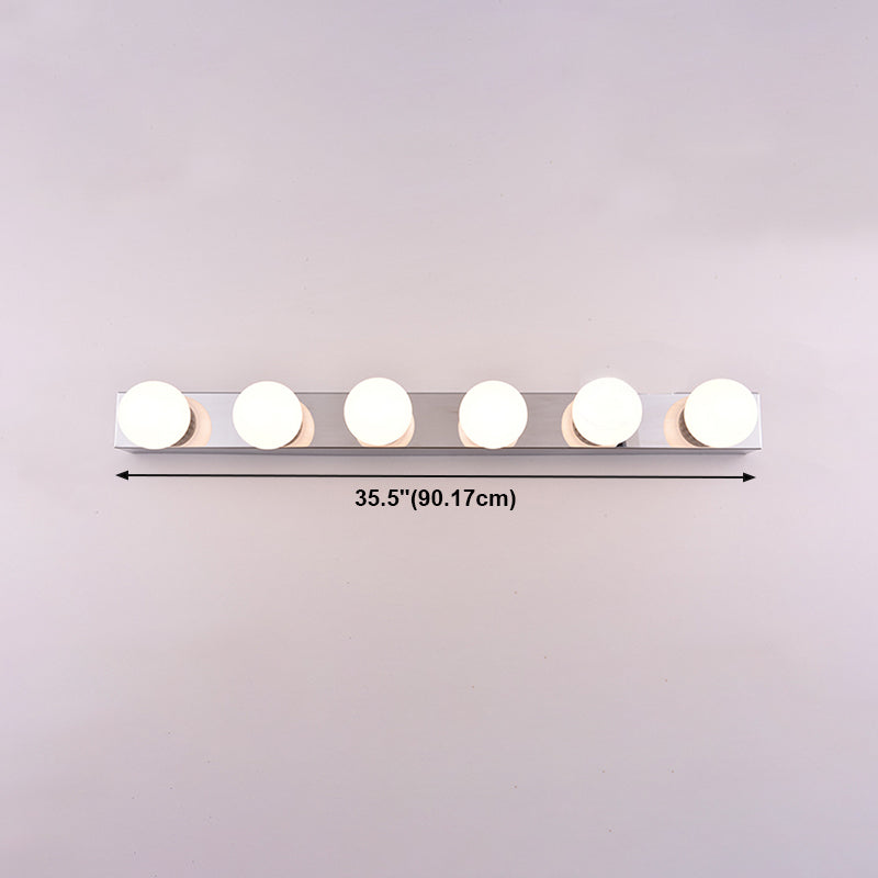 Metal Ball Vanity Lighting Contemporary Style Multi Lights Vanity Sconce Lights