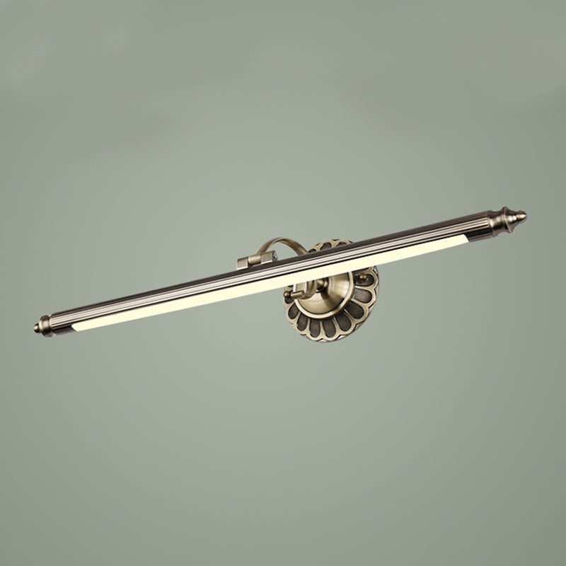 Éclairage de vanité linéaire métal