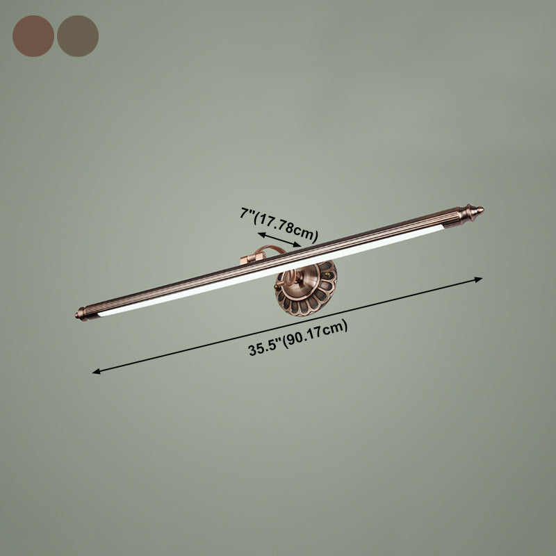 Luci da muro di vanità per vanità lineare in metallo 1 luci murali di vanità leggera