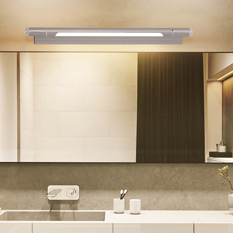 Metal Linear Vanity Lighting Contemporary Style 1 Light Vanity Lighting Ideas