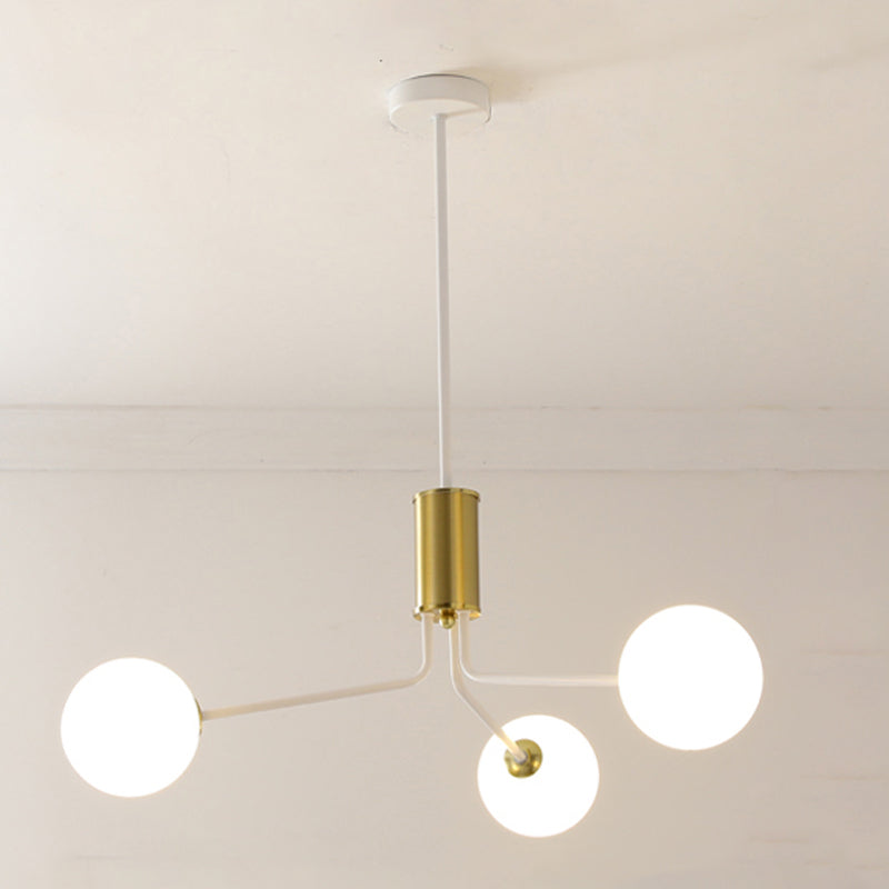 Luci a sospensione sospesa in ferro bianco Lampade sospese moderne per sala da pranzo