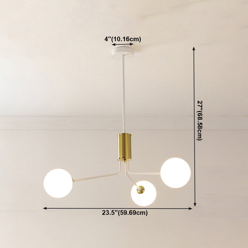 Luci a sospensione sospesa in ferro bianco Lampade sospese moderne per sala da pranzo