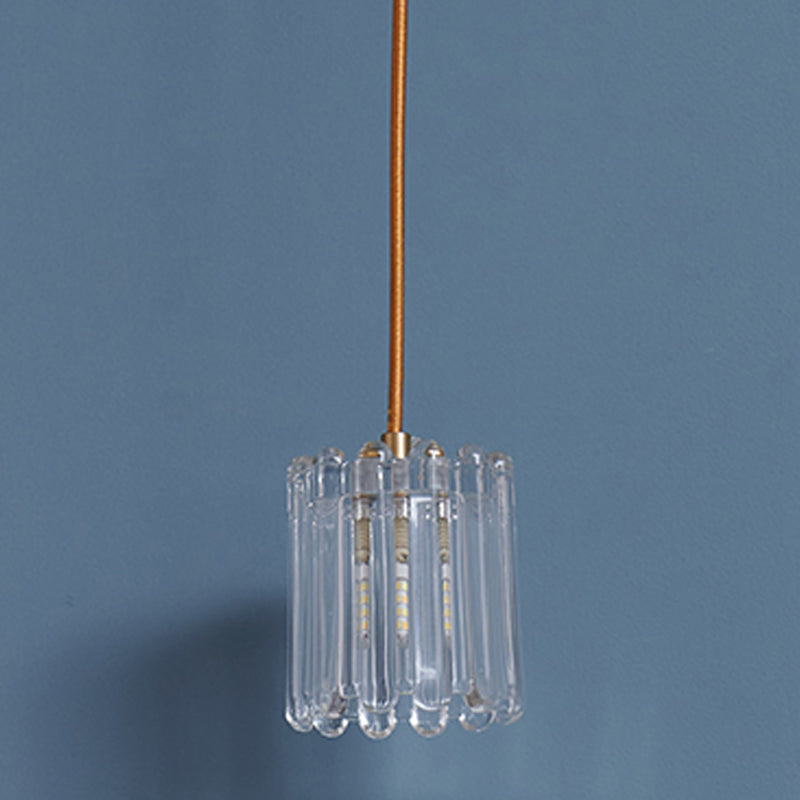 Crystal Hanging Lights Modern Style 1 Head Hanging Mount Fixture for Bedroom