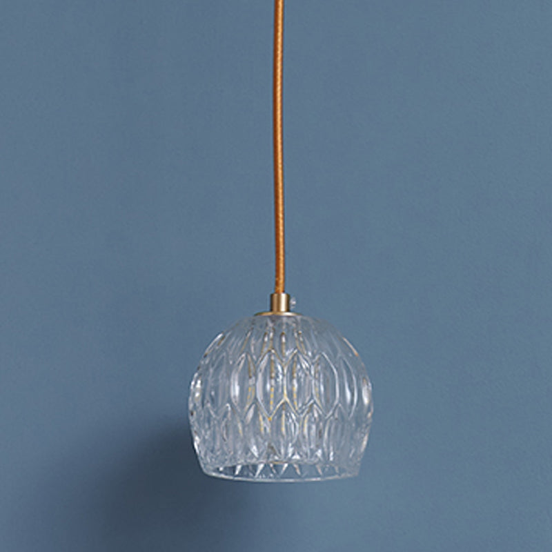 Crystal Hanging Lights Modern Style 1 Head Hanging Mount Fixture for Bedroom