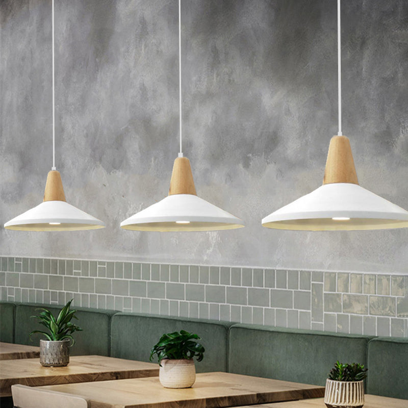 Pot Cover Shape Hanging Lighting Modern Metal 1 Light Pendant Lamp