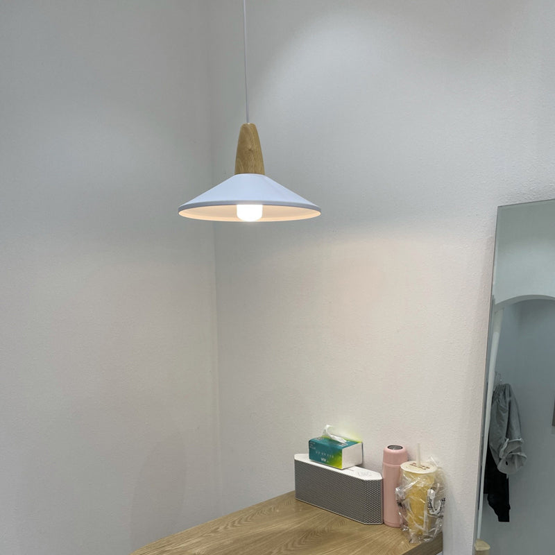 Pot Cover Shape Hanging Lighting Modern Metal 1 Light Pendant Lamp