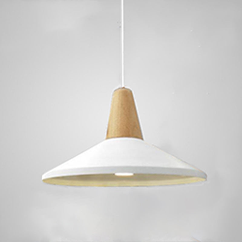 Pot Cover Shape Hanging Lighting Modern Metal 1 Light Pendant Lamp