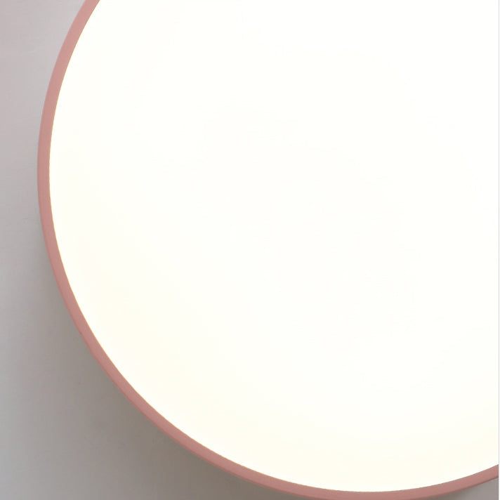 Plafoniera moderna da incasso in stile amaretto, rotonda, in acrilico, a LED, da incasso