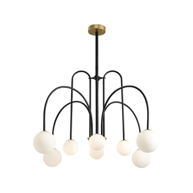 Modern Metal Chandelier Light Multi-Head Suspension Pendant Lamp for Living Room