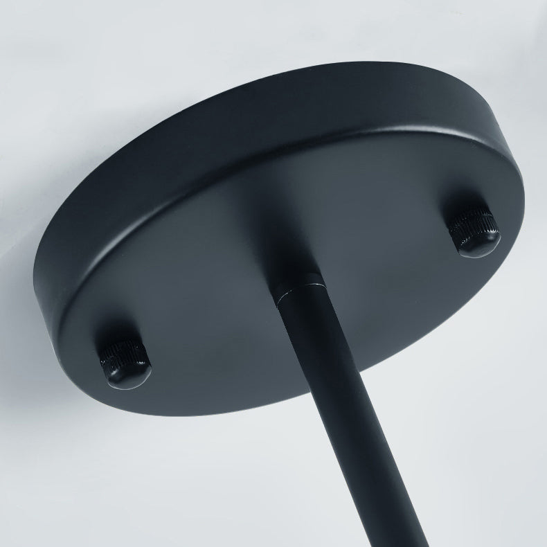 Lampade per lampadari in metallo moderno lampade a sospensione nera a sospensione multishead per soggiorno