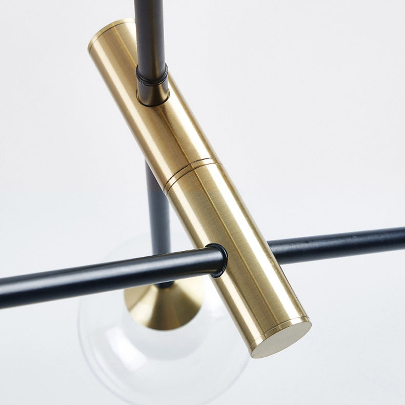 Lampade per lampadari in metallo moderno lampade a sospensione nera a sospensione multishead per soggiorno