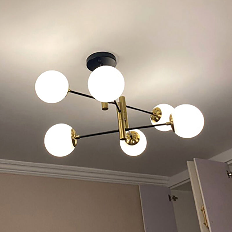 Lampade per lampadari in metallo moderno lampade a sospensione nera a sospensione multishead per soggiorno