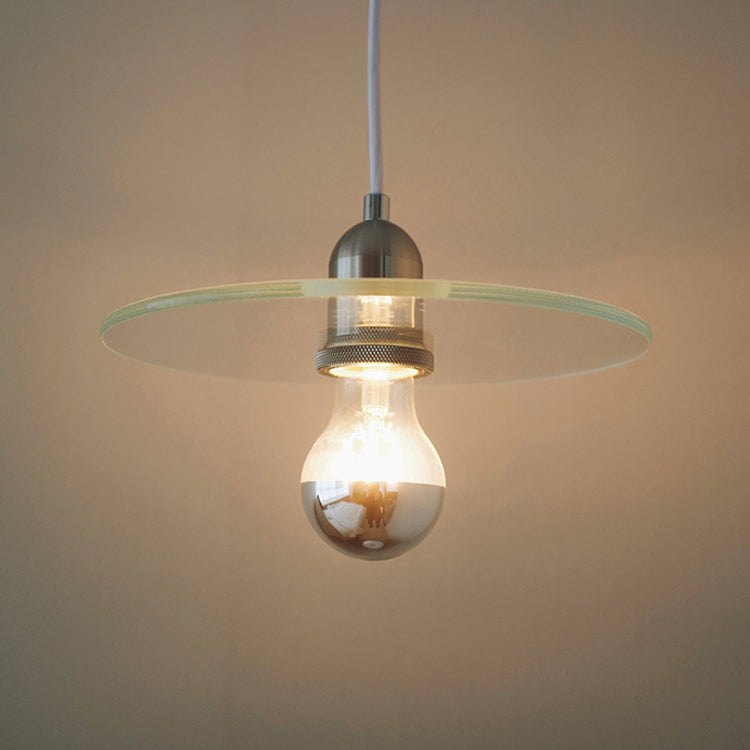 Single Light Industrial Style Hanging Light Glass Shade Bedroom Vintage Pendant Lighting