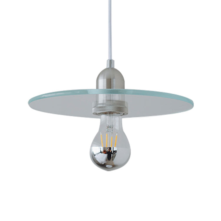 Single Light Industrial Style Hanging Light Glass Shade Bedroom Vintage Pendant Lighting