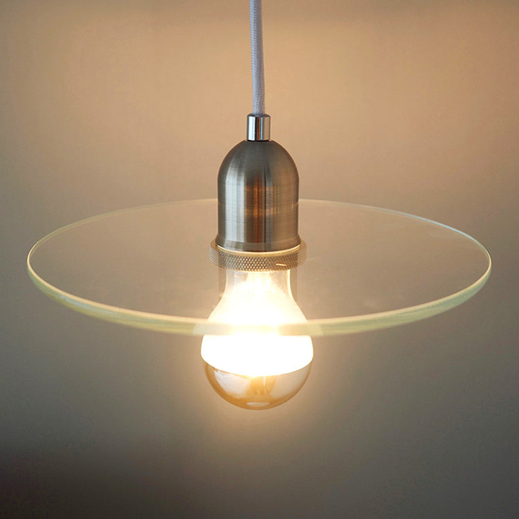 Single Light Industrial Style Hanging Light Glass Shade Bedroom Vintage Pendant Lighting