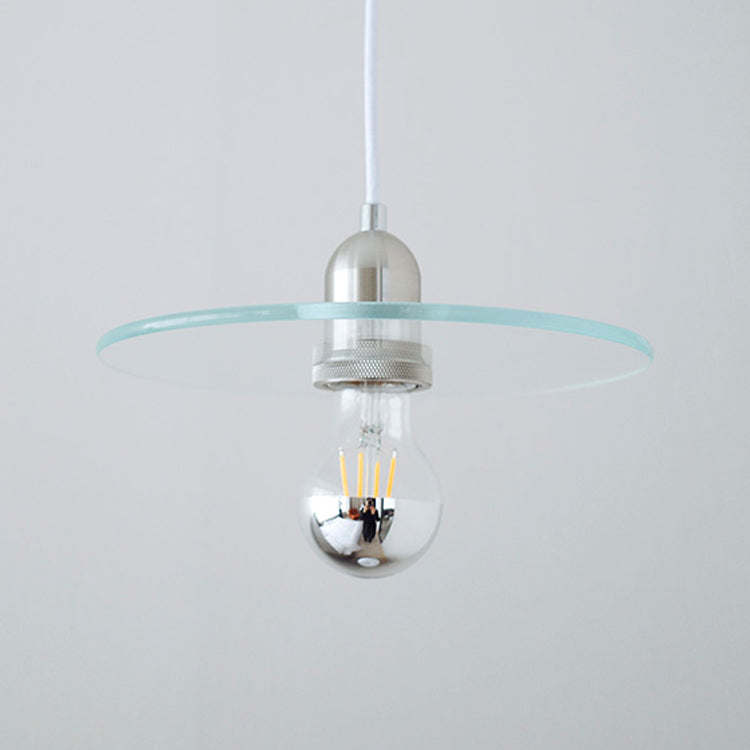 Single Light Industrial Style Hanging Light Glass Shade Bedroom Vintage Pendant Lighting