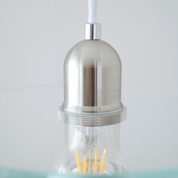 Single Light Industrial Style Hanging Light Glass Shade Bedroom Vintage Pendant Lighting