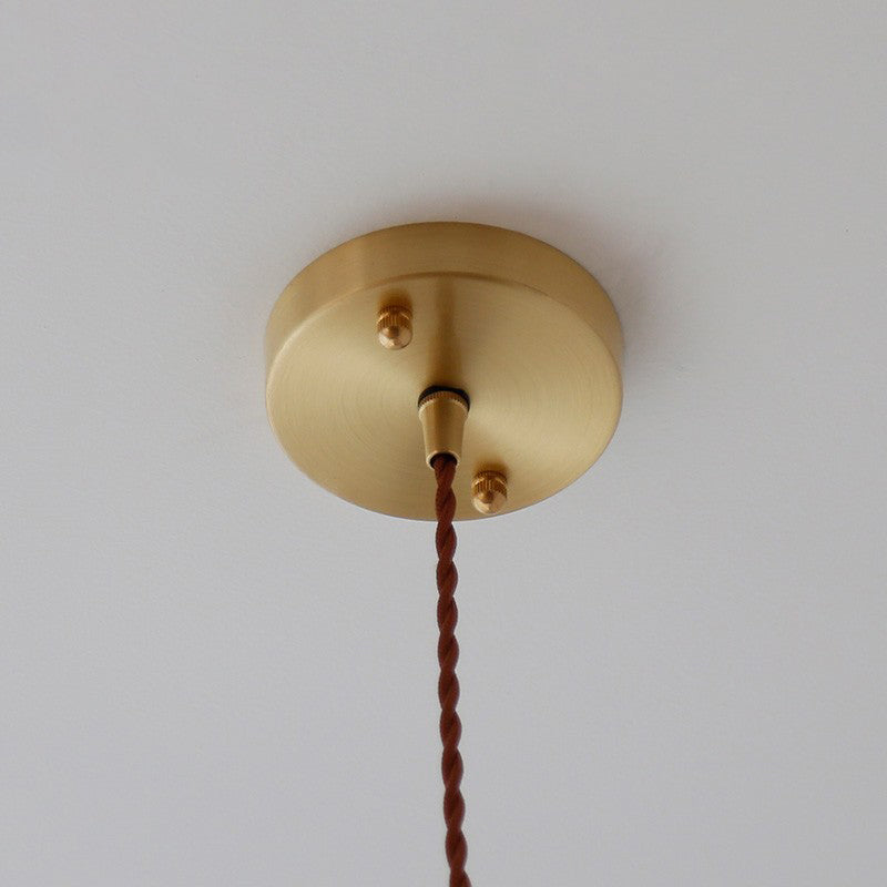 Nordic Style Macaron Pendant Light Metal Glass Hanging Light for Bedside