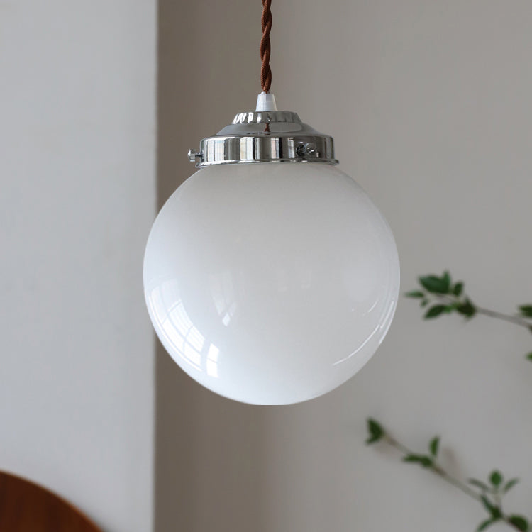 Pendante de style moderne minimalisme minimalisme en métal verre suspendu pour le chevet