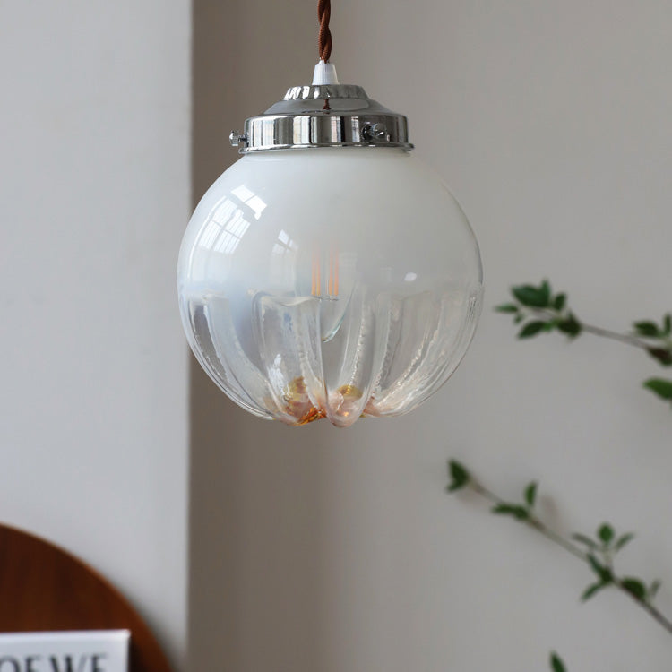 Pendante de style moderne minimalisme minimalisme en métal verre suspendu pour le chevet