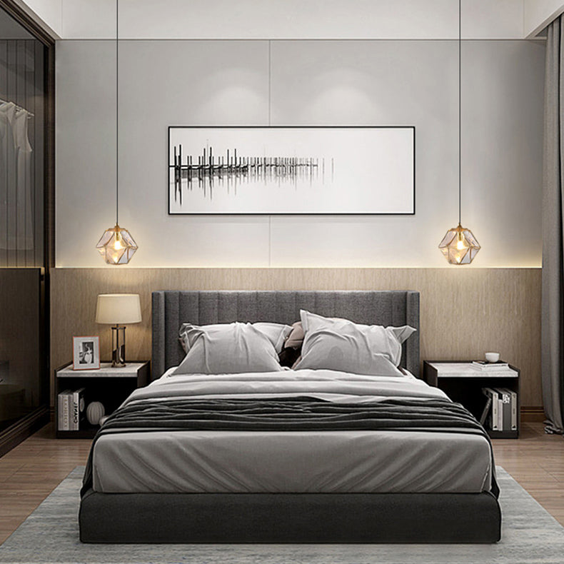 Verre géométrique suspendue Lumière Créative 1 Livrage léger Pendant le suspension moderne