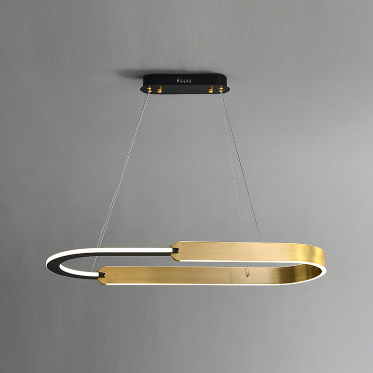 Modern Dining Chandelier Light Simple LED Island Light Fixture for Dining Room