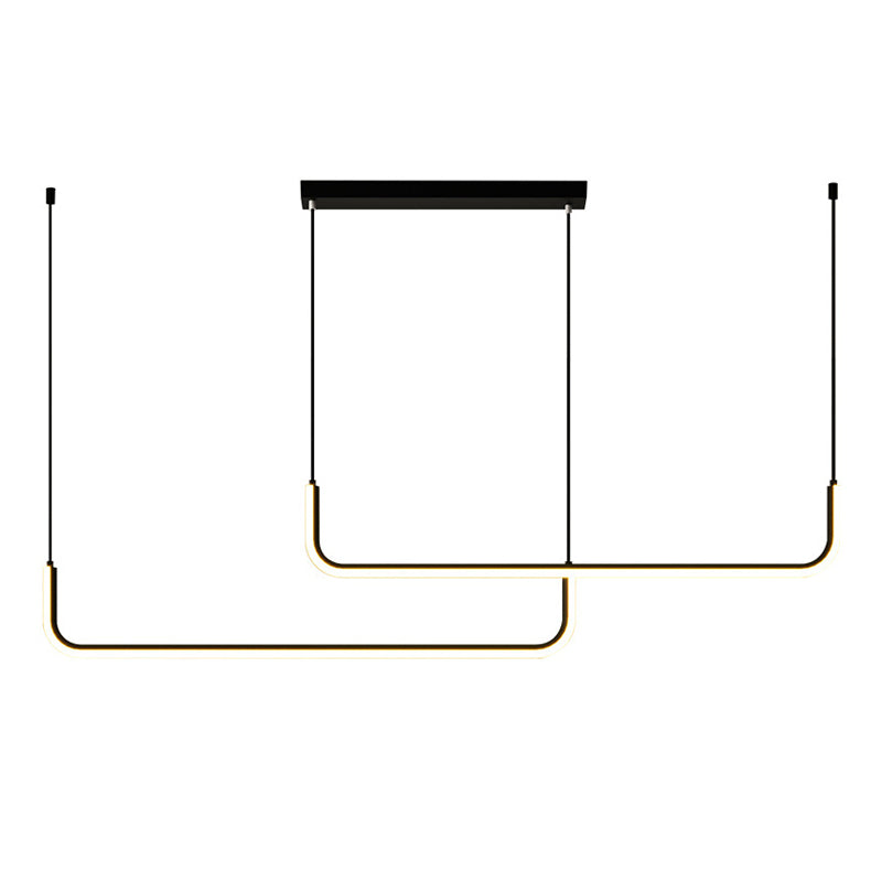 LED MODERNE LED LEIL SIMPLE SIMPLE PRENDANT PRENDANT LEMILTURE POUR LA RABLÈTE