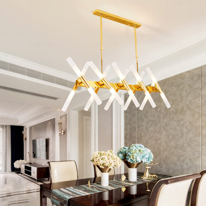 Moderner LED -Insel Leichtfutterraum Einfaches Hängslampenvorricht