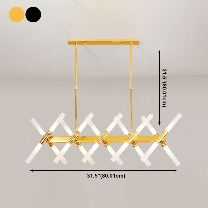 Moderner LED -Insel Leichtfutterraum Einfaches Hängslampenvorricht