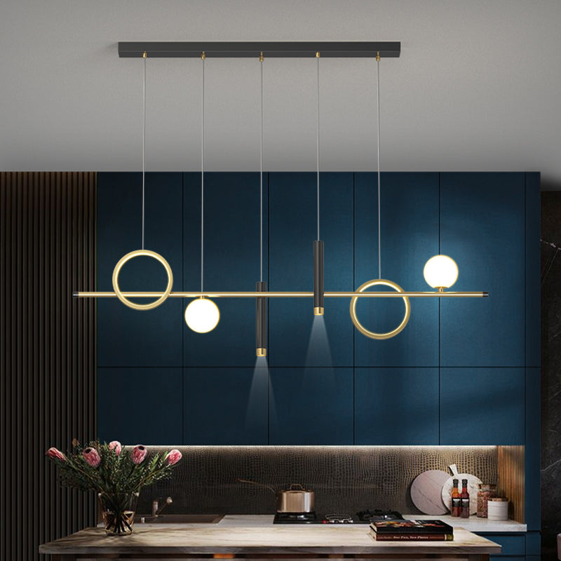 Modern Style LED Island Light Simple LED Hanging Lamp Fixture for Dining Room
