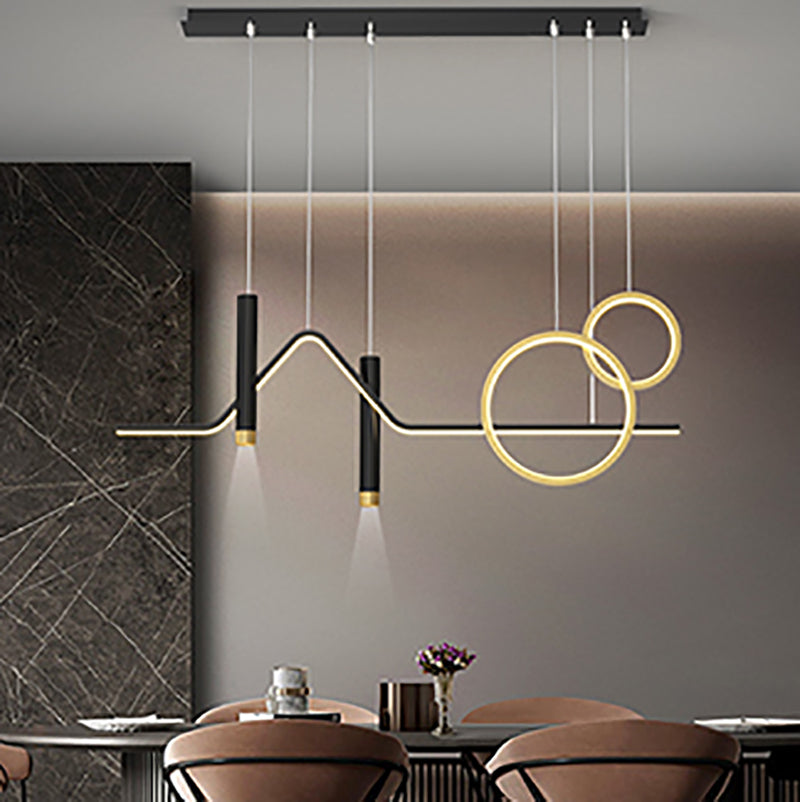 Modern Style LED Island Light Simple LED Hanging Lamp Fixture for Dining Room