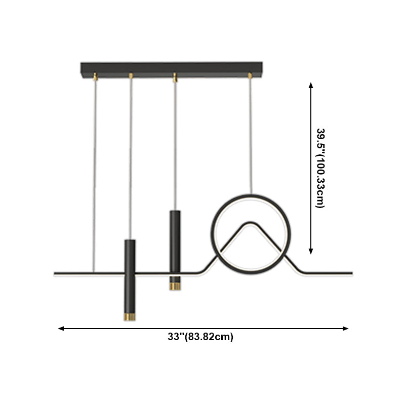 Moderne LED -Island Leichte LED LED Hanging Lampenvorrichtung für Esszimmer