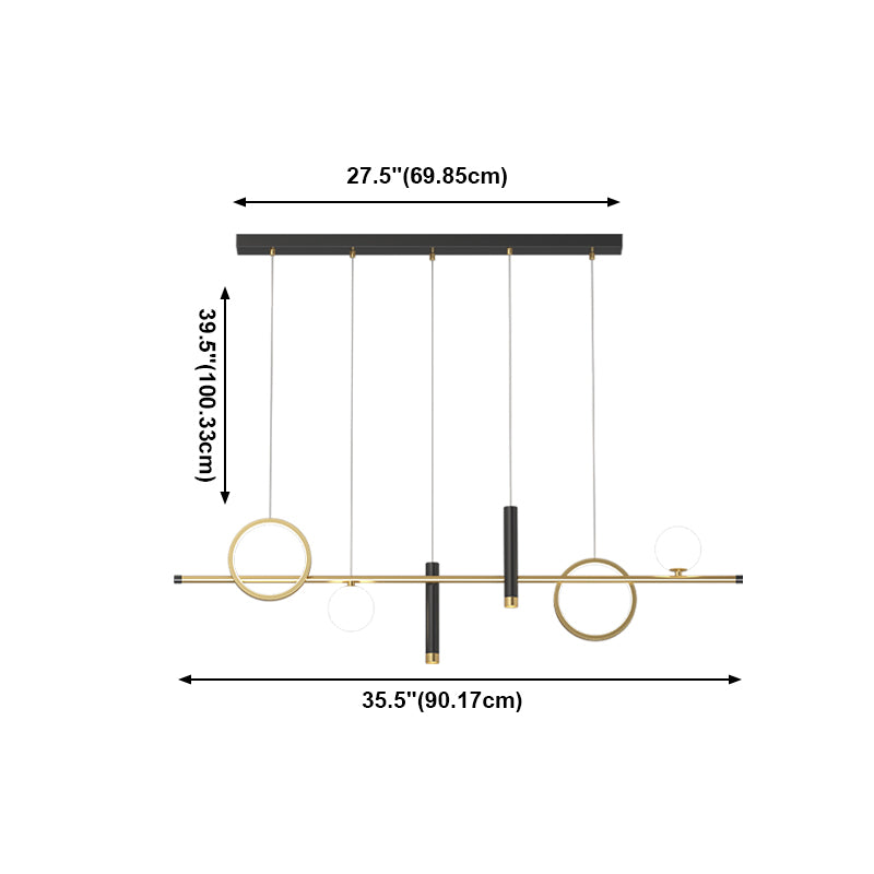Moderne LED -Island Leichte LED LED Hanging Lampenvorrichtung für Esszimmer