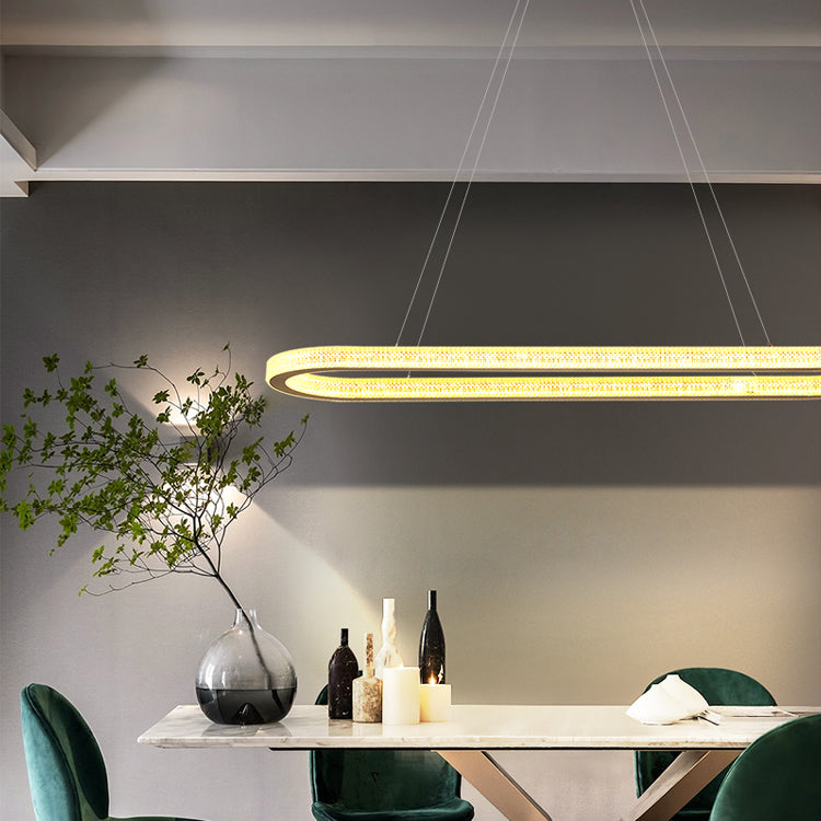Modern Simple LED Island Light Dining Room Hanging Lighting Fixture
