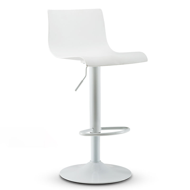 Moderne plastic stoelen Barstool Roterende tillend metalen barkruk voor binnen