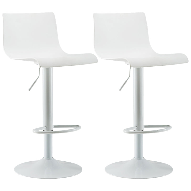 Moderne plastic stoelen Barstool Roterende tillend metalen barkruk voor binnen