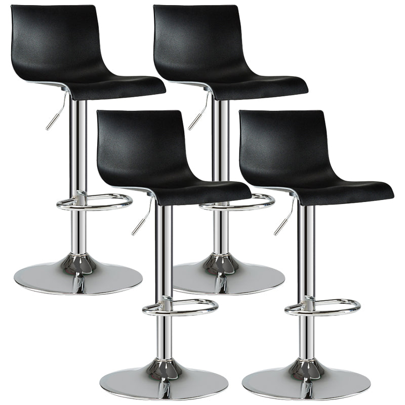 Moderne plastic stoelen Barstool Roterende tillend metalen barkruk voor binnen