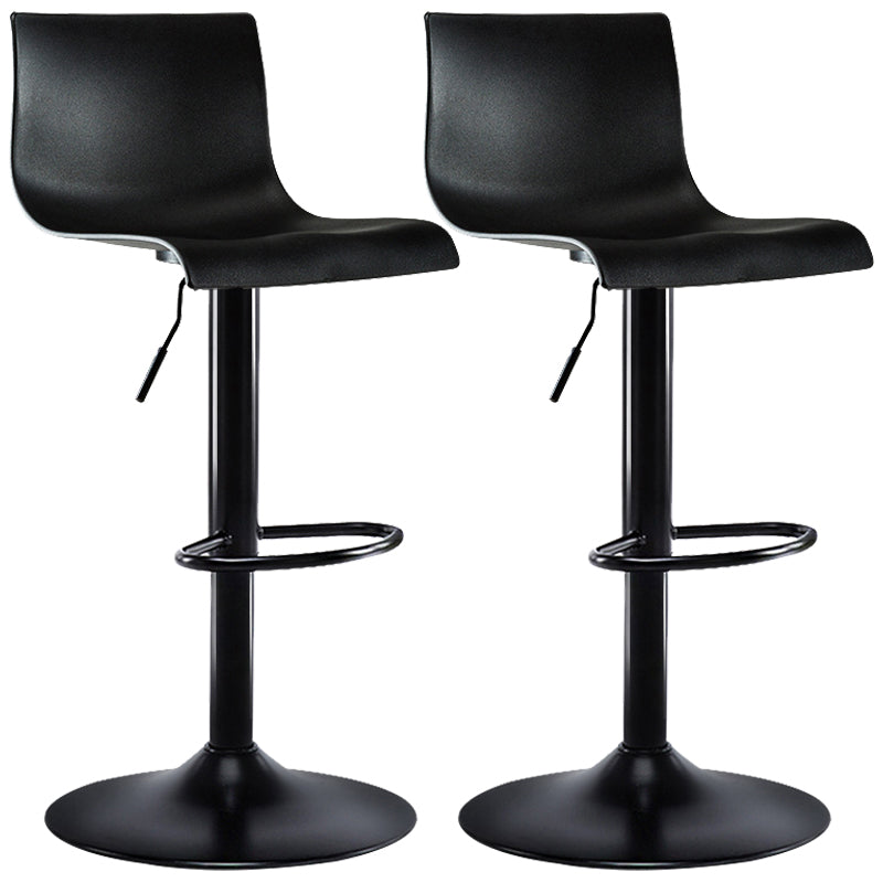 Moderne plastic stoelen Barstool Roterende tillend metalen barkruk voor binnen