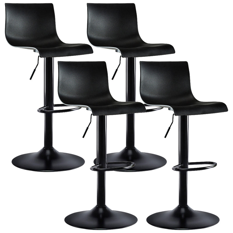Moderne plastic stoelen Barstool Roterende tillend metalen barkruk voor binnen