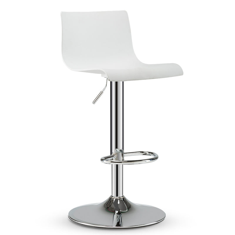 Moderne plastic stoelen Barstool Roterende tillend metalen barkruk voor binnen
