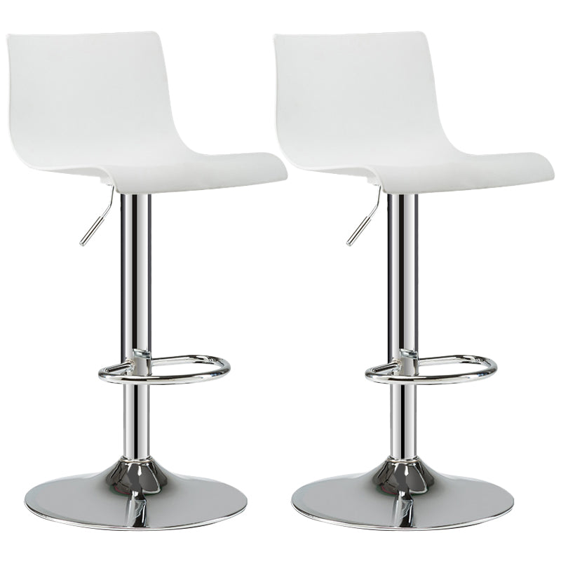 Moderne plastic stoelen Barstool Roterende tillend metalen barkruk voor binnen