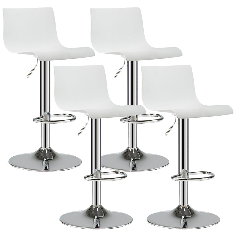 Moderne plastic stoelen Barstool Roterende tillend metalen barkruk voor binnen