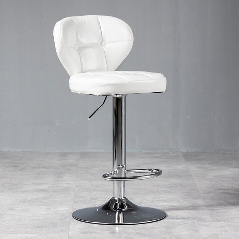 Sgabello da bar girevole in pelle in pelle in pelle industriale