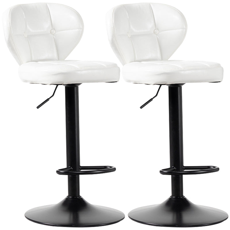 Sgabello da bar girevole in pelle in pelle in pelle industriale