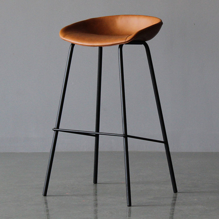 Industrielles Leder verzweifelt gestürzt Barstool Wohnzimmer Barhocker mit Eimersitz