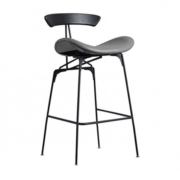 Industriële zwarte teller krukken ijzer bekleed barkrukken Bristol met voorgevormde stoel