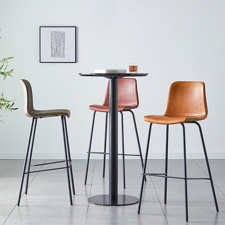 Tabouret élevé industriel en détresse rembourrée industrielle avec siège baquet