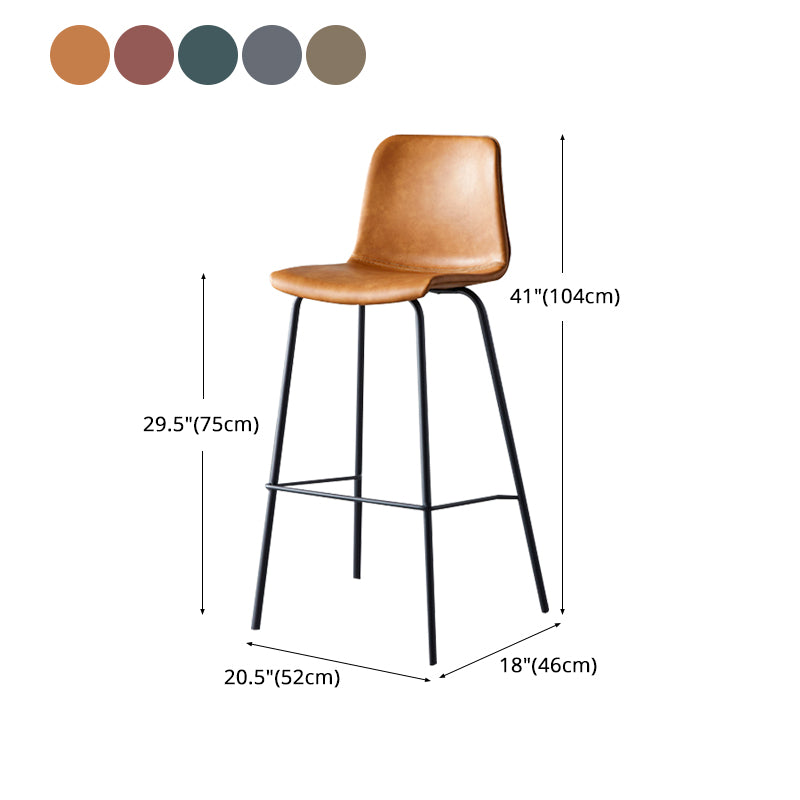 Tabouret élevé industriel en détresse rembourrée industrielle avec siège baquet